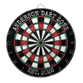 Personalized Family Name Dartboard Man Cave ダーツボード (正面)