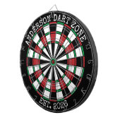 Personalized Family Name Dartboard Man Cave ダーツボード (正面右)