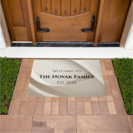 Personalized Family Name Doormat – Welcome ドアマット