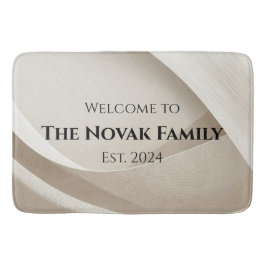 Personalized Family Name Doormat – Welcome バスマット