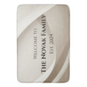 Personalized Family Name Doormat – Welcome バスマット (正面縦)