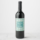 Personalized Family Name Easter Wine Label ワインラベル (正面)