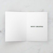 Personalized Family Name Merry Christmas  カード (内部)