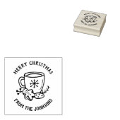 Personalized Family Name Merry Christmas  ラバースタンプ (押印)