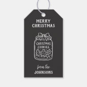 Personalized Family Name Merry Christmas Cookies ギフトタグ (正面)