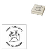 Personalized Family Name Merry Christmas Letter ラバースタンプ (押印)
