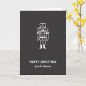 Personalized Family Name Merry Christmas Prince カード (黄色い花)