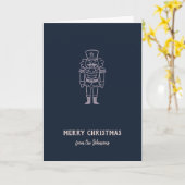 Personalized Family Name Merry Christmas Prince カード (黄色い花)