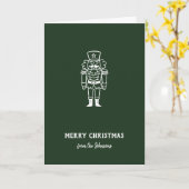 Personalized Family Name Merry Christmas Prince カード (黄色い花)