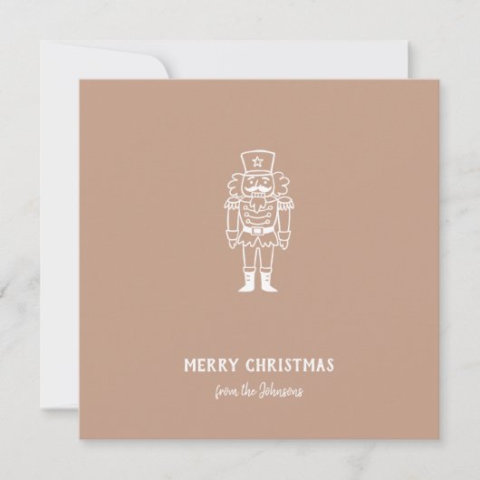 Personalized Family Name Merry Christmas Prince カード (正面)