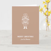 Personalized Family Name Merry Christmas Prince カード (黄色い花)