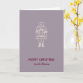 Personalized Family Name Merry Christmas Prince カード (黄色い花)