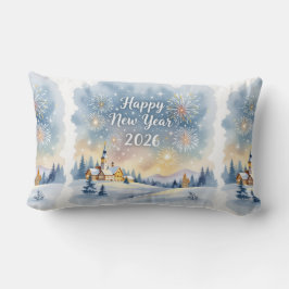 Personalized Family Name New Year Throw Pillow ランバークッション