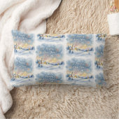 Personalized Family Name New Year Throw Pillow ランバークッション (ブランケット)