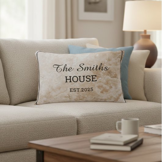 Personalized family name pillow アクセントクッション