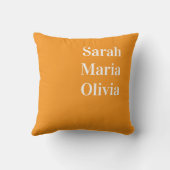 Personalized Family Name Throw Pillow Case, Custom クッション (裏面)