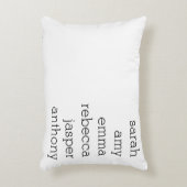 Personalized Family Name Throw Pillow , Customize アクセントクッション (正面(垂直))