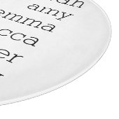 Personalized Family Name Throw Pillow , Customize  カッティングボード (角)