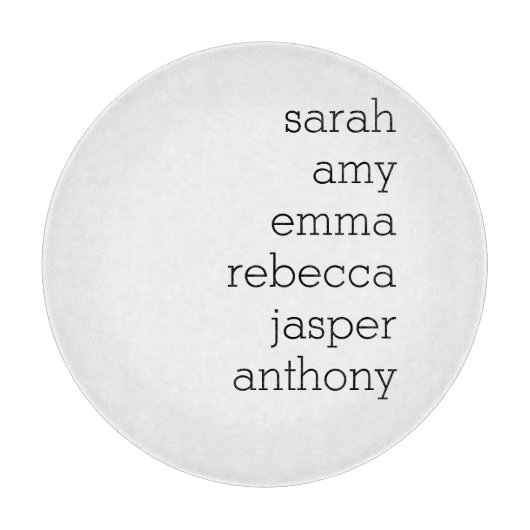 Personalized Family Name Throw Pillow , Customize  カッティングボード (正面)