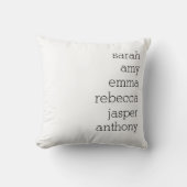 Personalized Family Name Throw Pillow , Customize  クッション (正面)