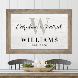 Personalized Family Name Wall Art Custom Print ポスター