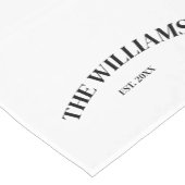 Personalized Family Name Wedding Table Runner, Cus ショートテーブルランナー (コーナー)