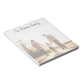 Personalized Family Notepad Full Photo Faded ノートパッド (アングル)