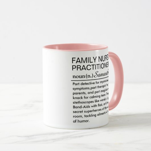 Personalized Family Nurse Practitioner Definition  マグカップ (正面右)