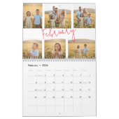 Personalized Family Photo Calendar 2026 カレンダー (2月 2026)