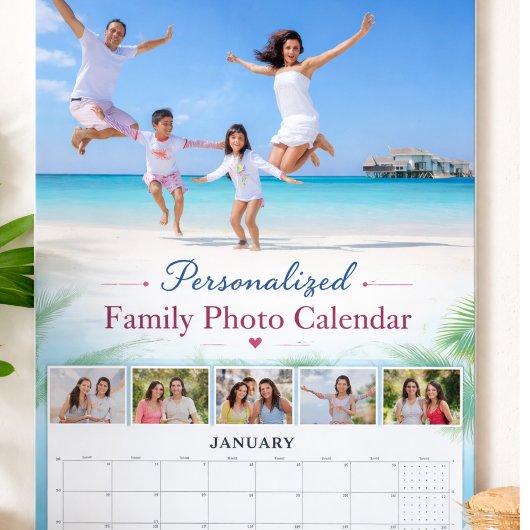 Personalized Family Photo Calendar Custom Picture カレンダー
