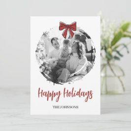 Personalized Family Photo Christmas Card シーズンカード