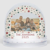 Personalized Family Photo Christmas Stars (正面)