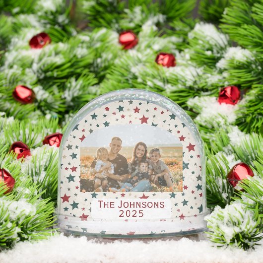 Personalized Family Photo Christmas Stars (クリスマス)