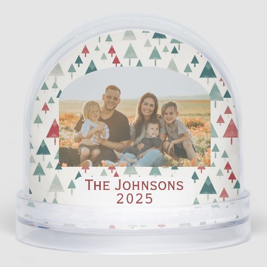 Personalized Family Photo Christmas Trees (正面)