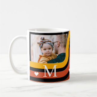 Personalized Family Photo Coffee Mug – Retro Desig コーヒーマグカップ