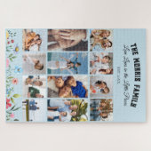 Personalized Family Photo Collage Jigsaw Puzzle  ジグソーパズル (横)