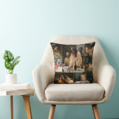 Personalized Family Photo Collage Throw Pillow クッション (椅子)