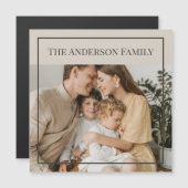 Personalized Family Photo | Custom Family Name  (正面/裏面)