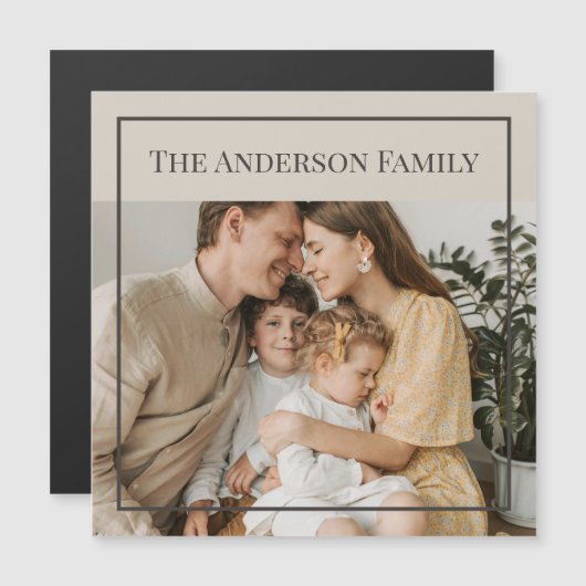 Personalized Family Photo | Custom Family Name (正面/裏面)