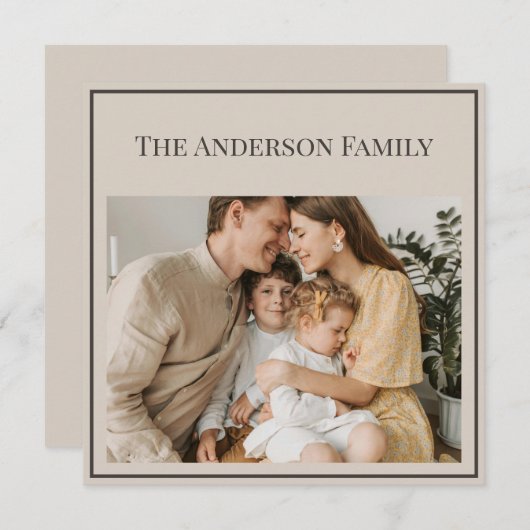 Personalized Family Photo | Custom Family Name (正面/裏面)