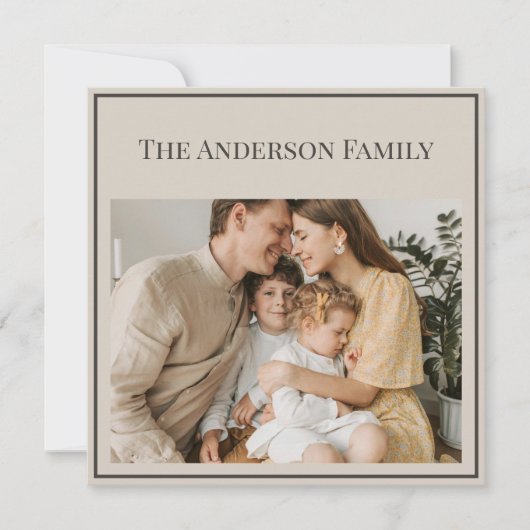 Personalized Family Photo | Custom Family Name (正面)