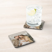 Personalized Family Photo | Custom Family Name  コースター (右側)