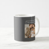 Personalized Family Photo | Custom Family Name  コーヒーマグカップ (正面右)