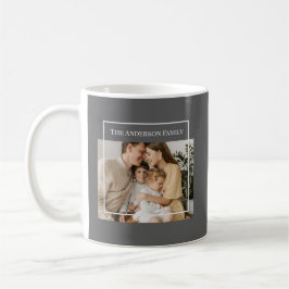 Personalized Family Photo | Custom Family Name  コーヒーマグカップ
