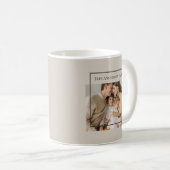 Personalized Family Photo | Custom Family Name  コーヒーマグカップ (正面右)