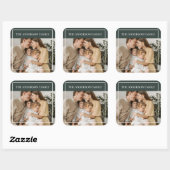 Personalized Family Photo | Custom Family Name  スクエアシール (シート)