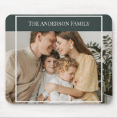 Personalized Family Photo | Custom Family Name  マウスパッド (正面)