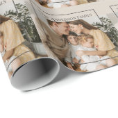 Personalized Family Photo | Custom Family Name  ラッピングペーパー (ロールコーナー)