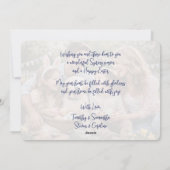 Personalized Family Photo Happy Easter シーズンカード (裏面)