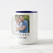 Personalized Family Photo Keepsake Gift Mug ツートーンマグカップ (正面左)